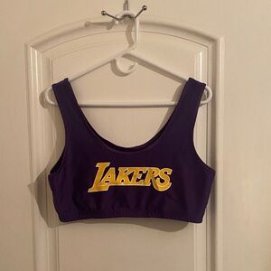NBA Purple and Yellow Sports Bra